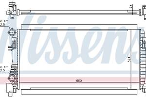 Радиатор VW TOURAN (5T1) / SKODA YETI (5L) / SEAT LEON (5F1) 2009-2021 г.