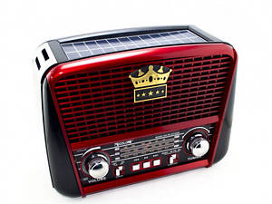 Радіоприймач Golon RX-455S USB / акумулятор сонячна панель, Радіоприймач з гарним прийомом для дачі