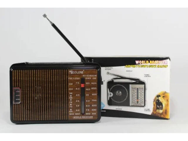 Радіоприймач Golon RX-608ACW AM/FM/TV/SW1-2 5-хвилиновий - Фото 2