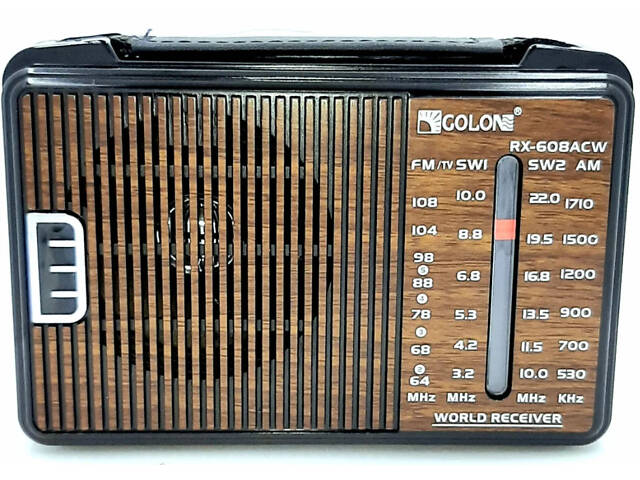Радіоприймач Golon RX-608ACW AM/FM/TV/SW1-2 5-хвилиновий - Фото 6