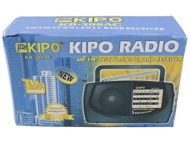 Радіоприймач кипо KIPO-KP 308AC AM/FM/TV/SW1.5W2 перший сорт - Фото 3
