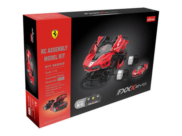 Радіокерований іграшковий конструктор Rastar Ferrari FXXK 1:18 (96900) - Фото 7