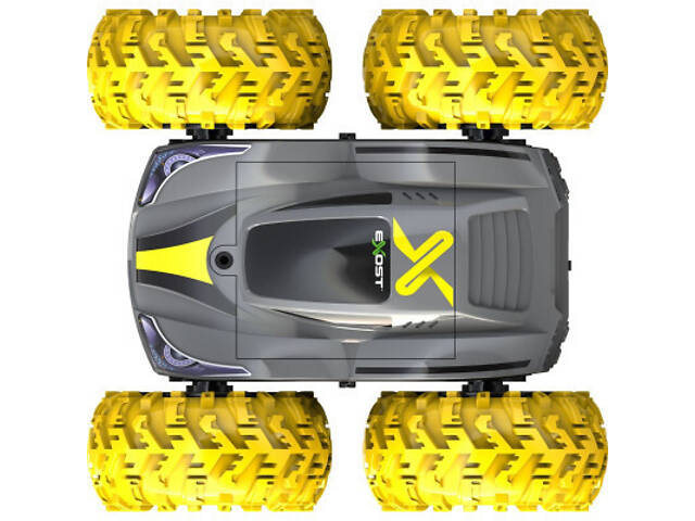 Радіокерований іграшковий автомобіль Silverlit Exost 360 CROSS II, 118 2,4 ГГц, жовтий (20257-3) - Фото 3