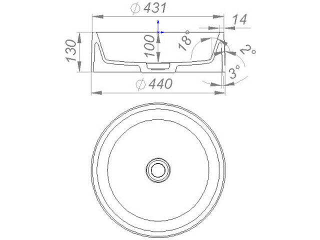 Раковина GRANADO Toro black (gbs0401) - Фото 5