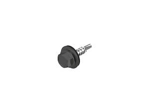 RAL7024 4,8х50 Саморез для кровли со сверлом max=2 для дерева TEX-HF цинк [9T62P09T7RAL702400] Metalvis