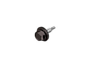 RAL8019 4,8х50 Саморез для кровли со сверлом max=2 для дерева TEX-HF цинк [9T62P09T7RAL801900] Metalvis