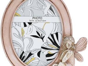 Рамка для фото BonaDi 13х18 см овальная Розовый DP113245