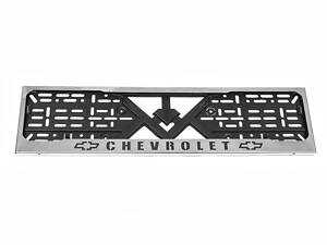 Рамка під номер хром Chevrolet (1 шт, нержавіюча сталь) для Тюнінг Chevrolet