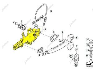 Рамка ручки двери наружней передней левой BMW X5 E70 (2010-2013) рестайл, 51217193263