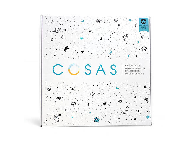 Ранер на стіл COSAS SNOWFLAKES CS2 40х150 см Сіро-білий - Фото 9