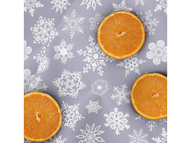 Ранер на стіл COSAS SNOWFLAKES CS2 40х150 см Сіро-білий - Фото 7