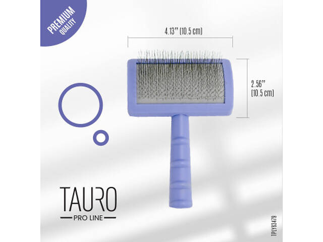 Гребінець для тварин Tauro Pro Line teeth 20 мм фіолетовий (TPLY63479) - Фото 4