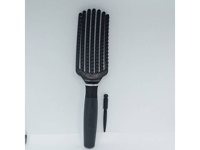 Расческа для сушки волос Salon Professional скелетная продувная Белая полосочка - Фото 1