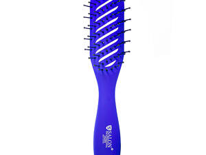 Расческа для волос массажная продувная Salon Professional синяя
