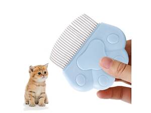 Гребінець для вичісування вовни свійських тварин 10805 9х10 см блакитна