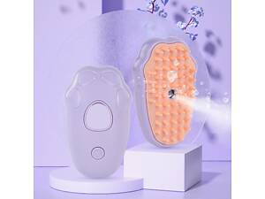 Гребінець для вичісування вовни свійських тварин пором 14944 7х10 см фіолетовий