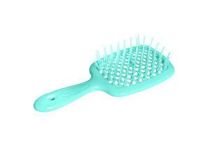 Расческа щетка для волос Superbrush Plus Hollow Comb Бирюзовый