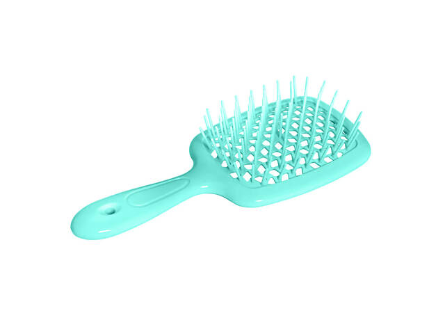 Расческа щетка для волос Superbrush Plus Hollow Comb Бирюзовый