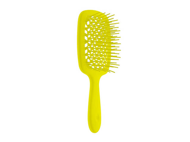 Гребінець щітка для волосся Superbrush Plus Hollow Comb Жовтий - Фото 1