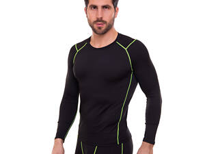 Рашгард з довгим рукавом LIDONG UA-500 Чорно-зелений 22 розмір 110-120