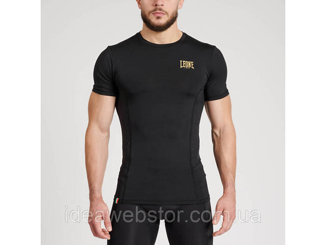 Рашгард с коротким рукавом Leone DNA Black S - Фото 1