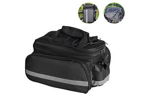 Розкладна сумка на багажник велосипеда 20L / велосипедна сумка штани трансформер з дощовиком