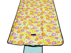Розкладний килимок для пікніка 145х80 см, жовтий