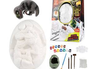 Раскопки 301 D-1 /3/4 (24/2) фигурка динозавра, инструменты, краски, в коробке