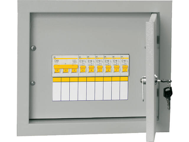Распределительный щит 6 модулей IP31 36 УХЛ4 [MSM10-3V-06-31-U] УОЩВ-3-63-6-0 УЕК - Фото 1