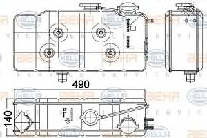 Расширительный бачок для моделей: IVECO (EuroCargo, P-PA,TurboStar,TurboTech,P-PA-Haubenfahrzeuge)