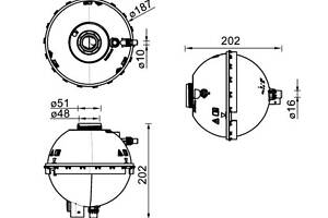 Расширительный бачок BMW 1 (F21) / BMW 2 (F22, F87) 2011-2021 г.