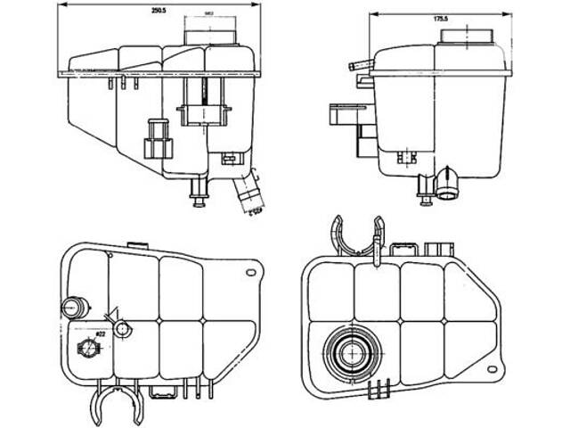 Расширительный бачок MERCEDES-BENZ CLK (A209) 2000-2011 г.