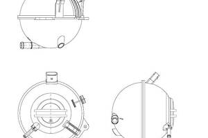 Расширительный бачок системы охлаждения 454082