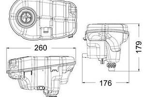 Расширительный бачок системы охлаждения CRT60000S