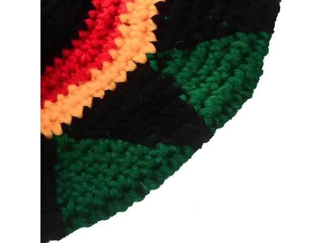 Раста шапка RESTEQ з дредами, шапка растамана Боба Марлі, в’язана шапка в стилі раста, шапка регі з дредами, шапка растафарі - Фото 6