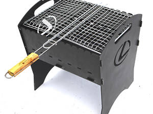 Розбірний мангал Маркі авто (3 мм + чохол + решітка гриль)