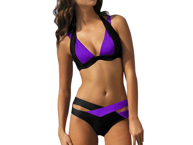 Роздільний купальник жіночий ISHOWTIENDA Фіолетовий M - Фото 1