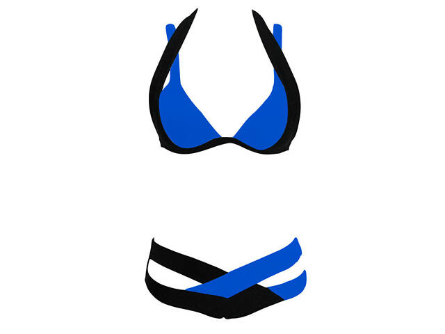 Роздільний купальник жіночий ISHOWTIENDA Синій XXL - Фото 2