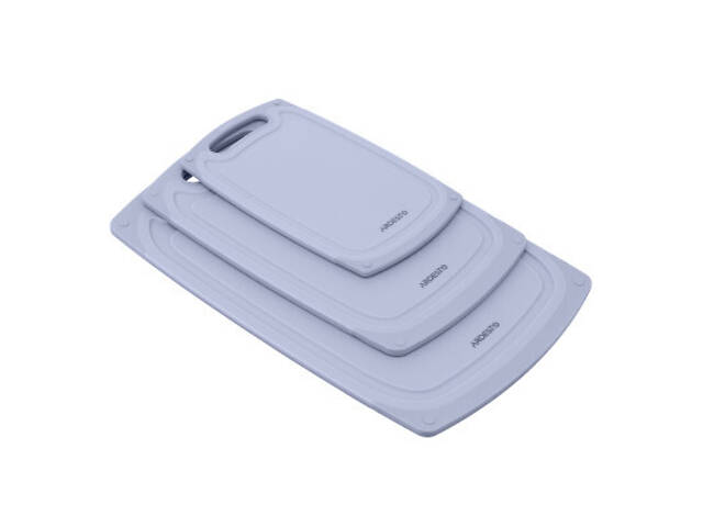 Обробна дошка Ardesto Gemini 25 х 15 х 0.8 см пластик, сірий (AR1425GR) - Фото 5