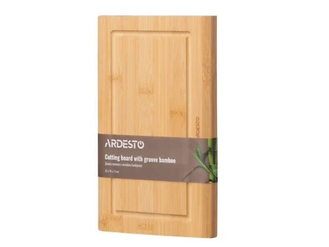 Обробна дошка Ardesto Midori 25 х 16 х 1.5 см, бамбук (AR1425BM) - Фото 1
