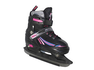 Раздвижные коньки из PVC,ткани и стали. Размер: M р.35-38 (21-24см) B812-M-B