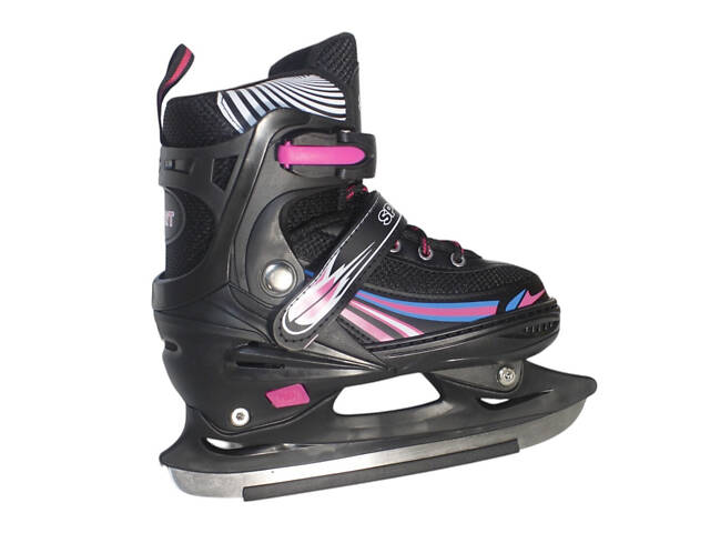 Раздвижные коньки из PVC,ткани и стали. Размер: M р.35-38 (21-24см) B812-M-B - Фото 2