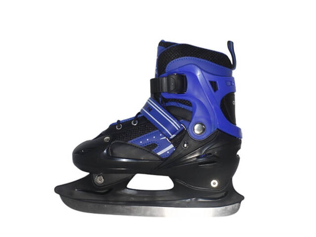 Раздвижные коньки из PVC,ткани и стали. Размер: S р.31-34 (17-20см) B031-S-BL - Фото 4