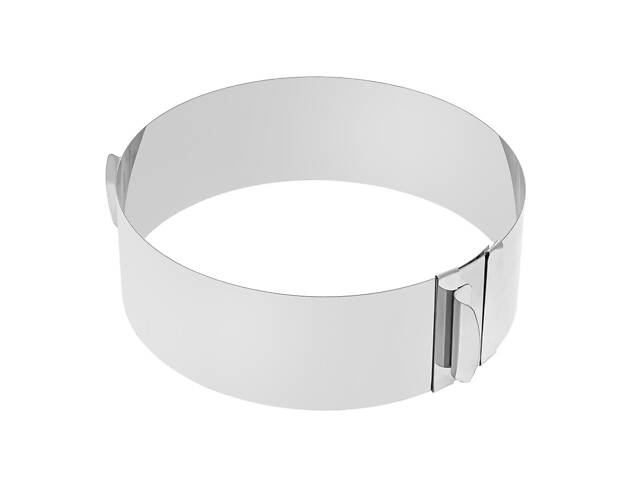 Розсувна форма кільце кондитерське для випікання та збирання бенто-тортів та викладення салатів 12-20 см (H 6.5 см) - Фото 10