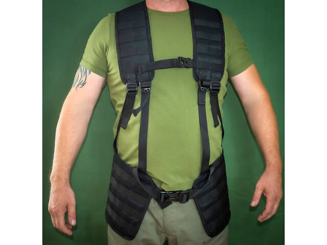 Разгрузка облегченная к бронежилету РПС-2 черная - Фото 1
