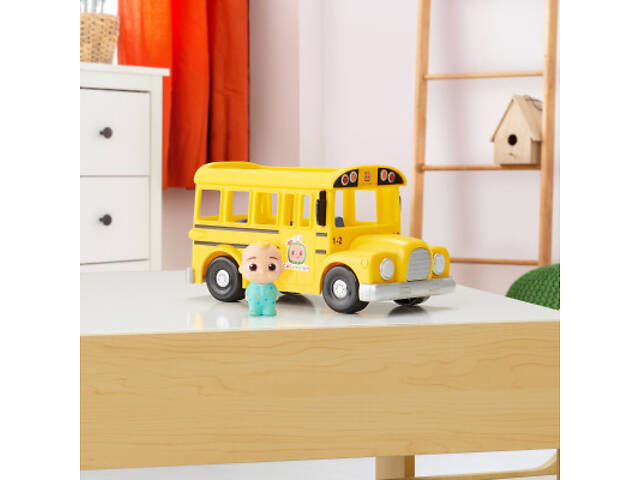 Розвиваюча іграшка CoComelon Feature Vehicle Жовтий Шкільний Автобус зі звуком (CMW0015) - Фото 5