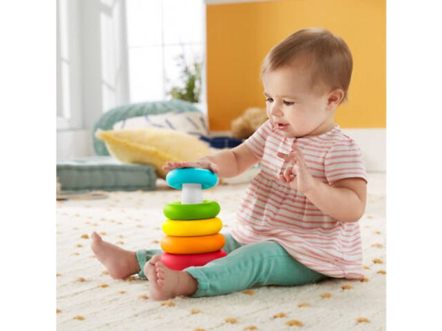 Розвиваюча іграшка Fisher-Price Пірамідка з еко-матеріалів (GRF09) - Фото 4