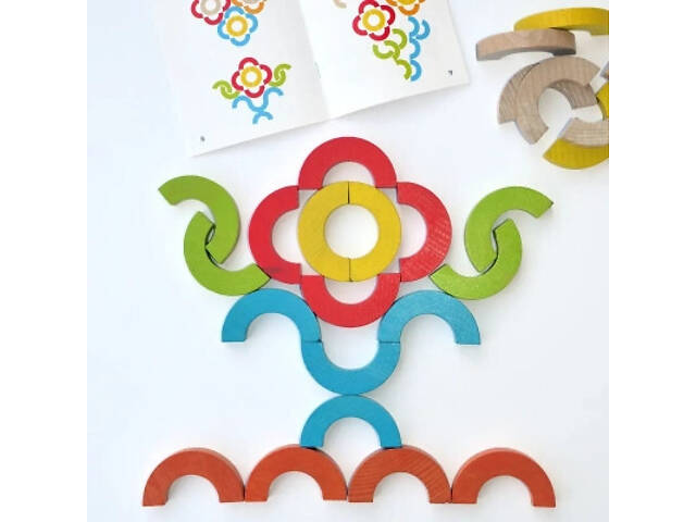 Розвиваюча іграшка Ігротеко Мозаїка РАЙДУЖНІ ДУГИ 24 елементів (900507) - Фото 4