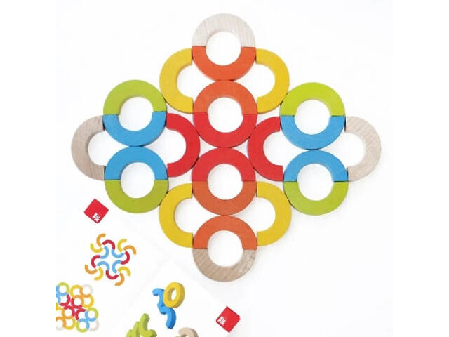 Розвиваюча іграшка Ігротеко Мозаїка РАЙДУЖНІ ДУГИ 24 елементів (900507) - Фото 5