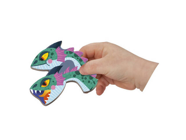 Розвиваюча іграшка Janod Магнітна книга Дракони 53 елементи (J02527) - Фото 5